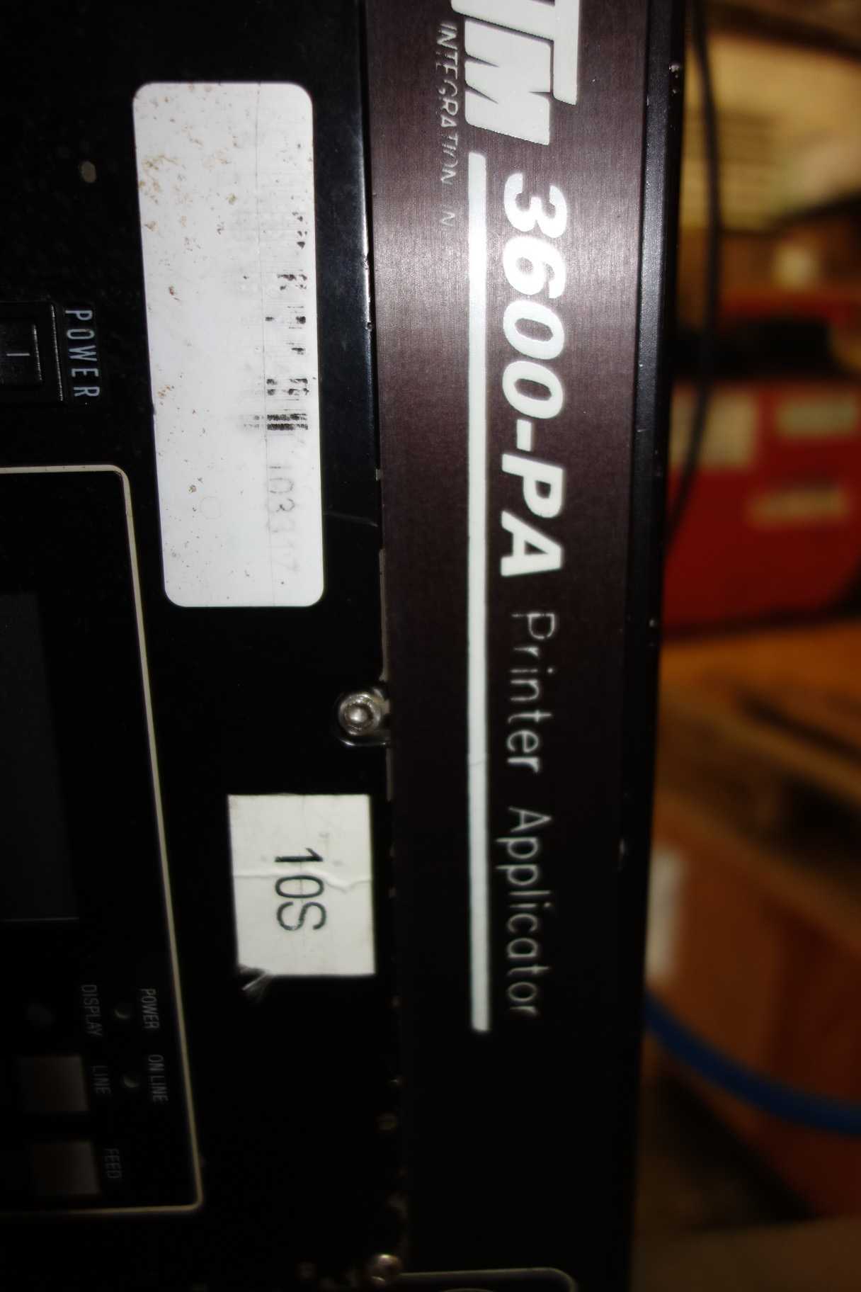 CTM 3600-PA LABEL PRINTER APPLICATOR - PACKAGING