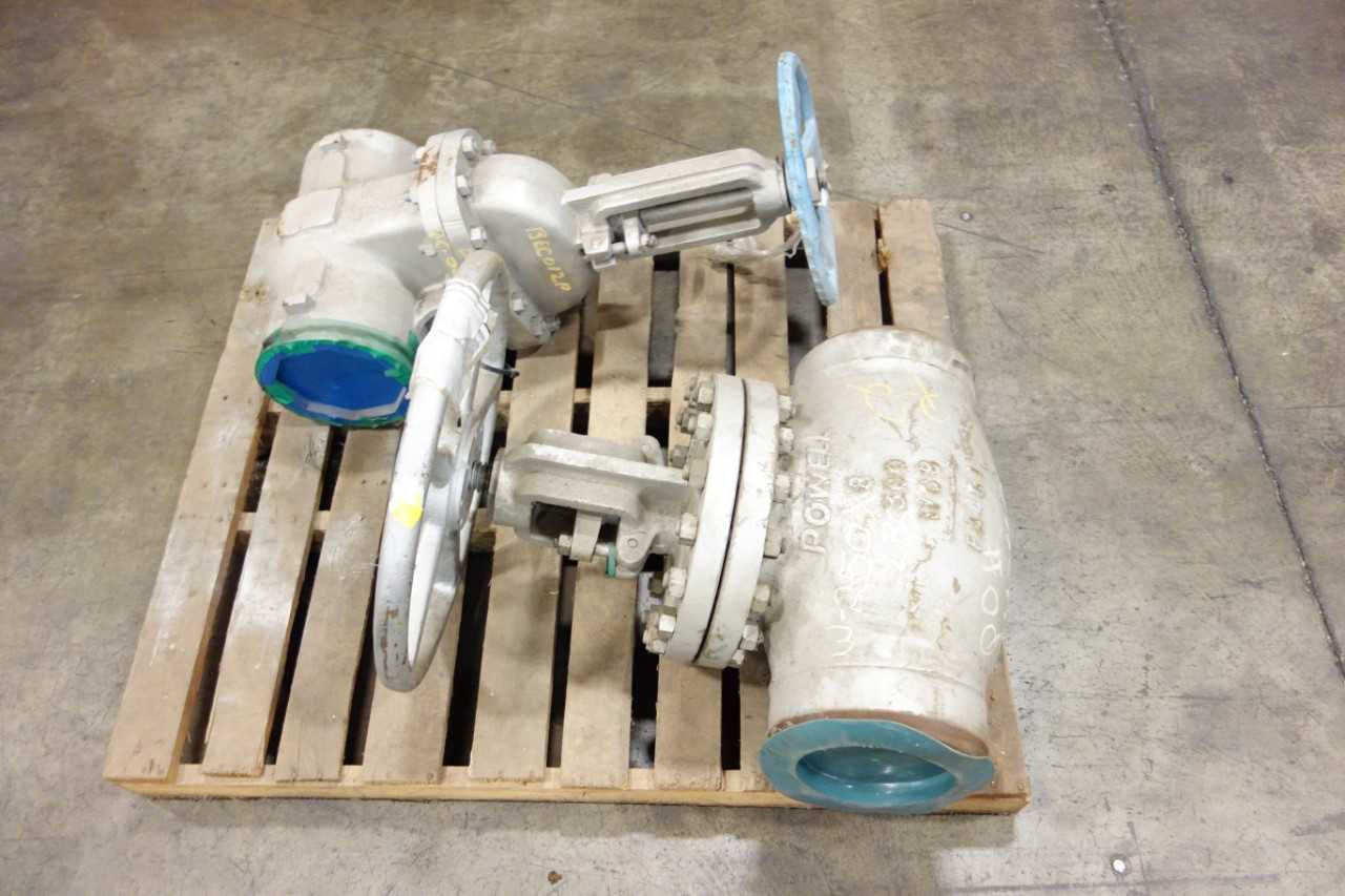 LOT OF ASSORTED WM POWELL GLOBE VALVES - GLOBE VALVE