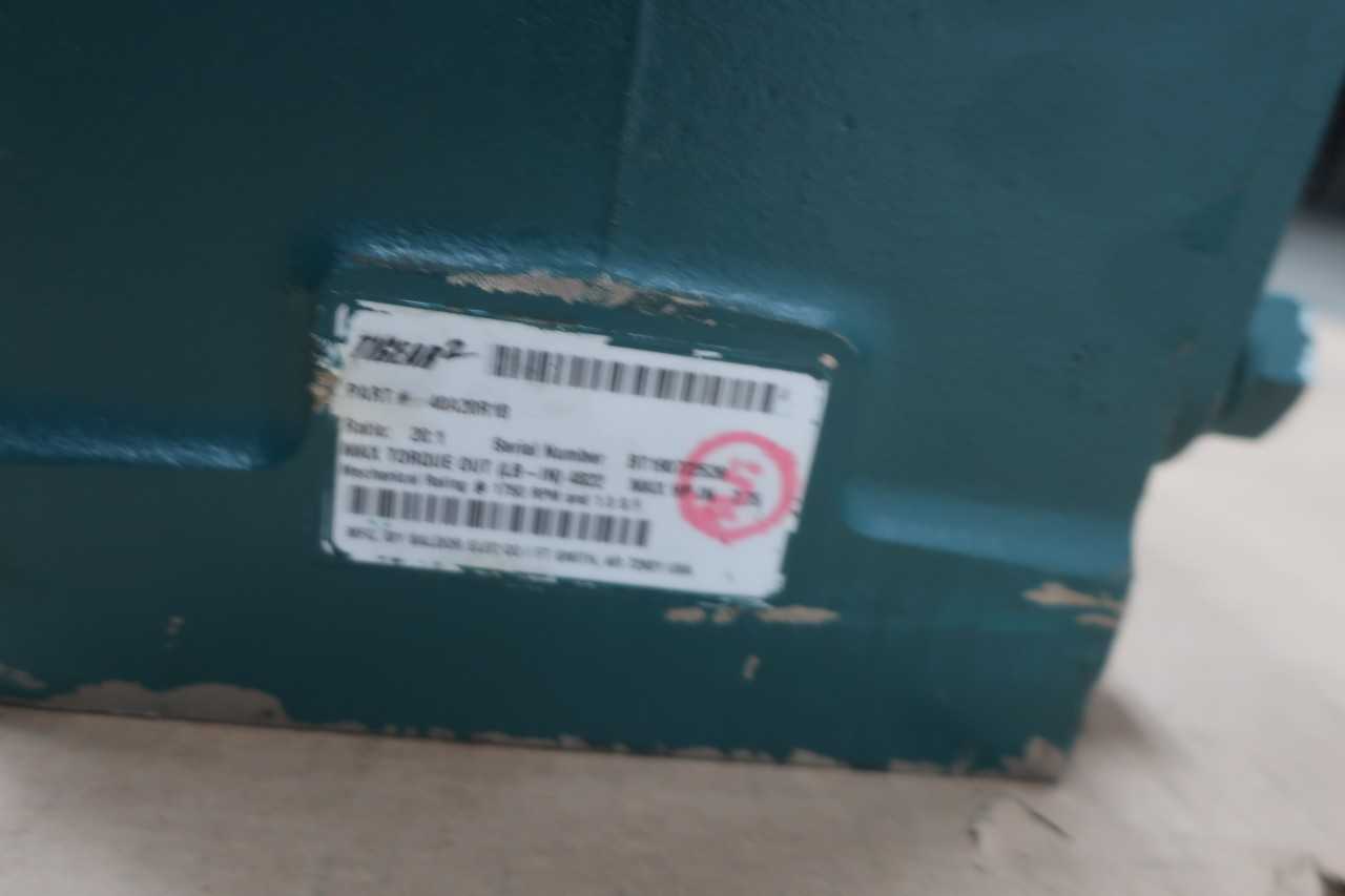 DODGE 40A20R18 TIGEAR2 WORM 180TC 1-1/8IN 1-7/8IN 7.75HP 20:1 RIGHT ANGLE GEAR REDUCER - GEAR REDUCERS