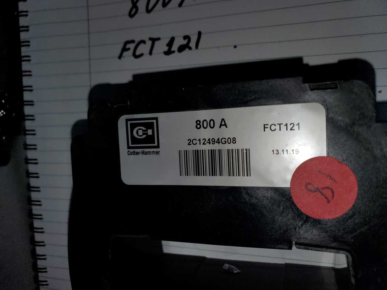 EATON 800A SENSOR FCT121 QTY. 3 ( 2C12494G08 ) - CIRCUIT BREAKERS