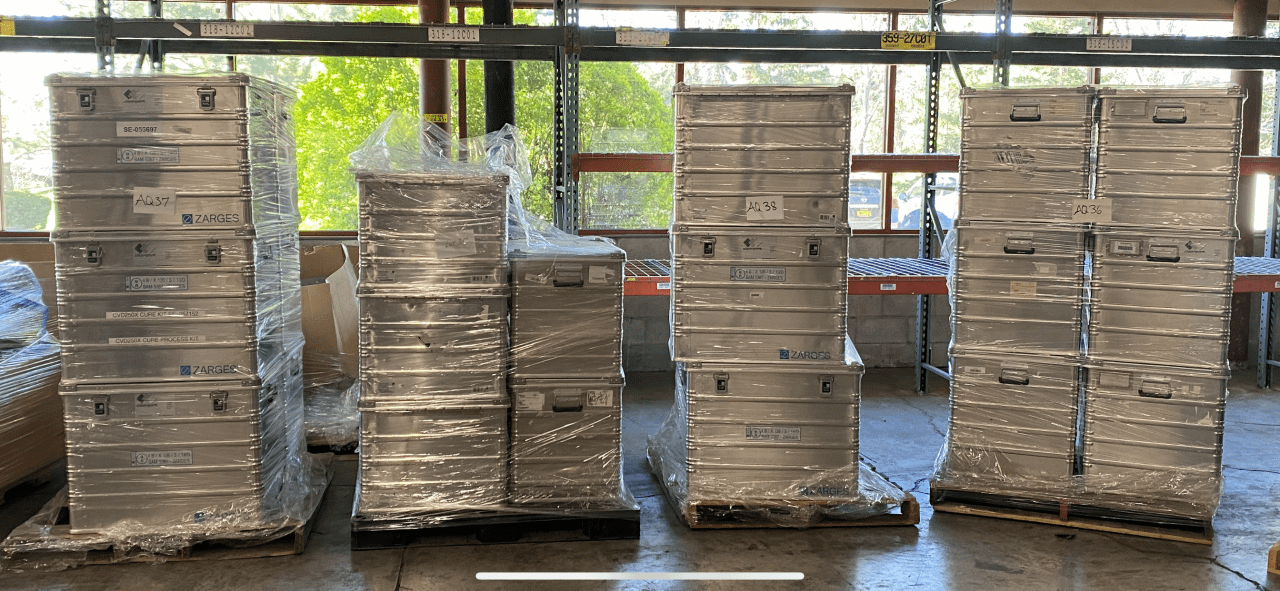 Lot of Quantity 26x Aluminum Sanitary Shipping Crates/Boxes - MISCELLANEOUS