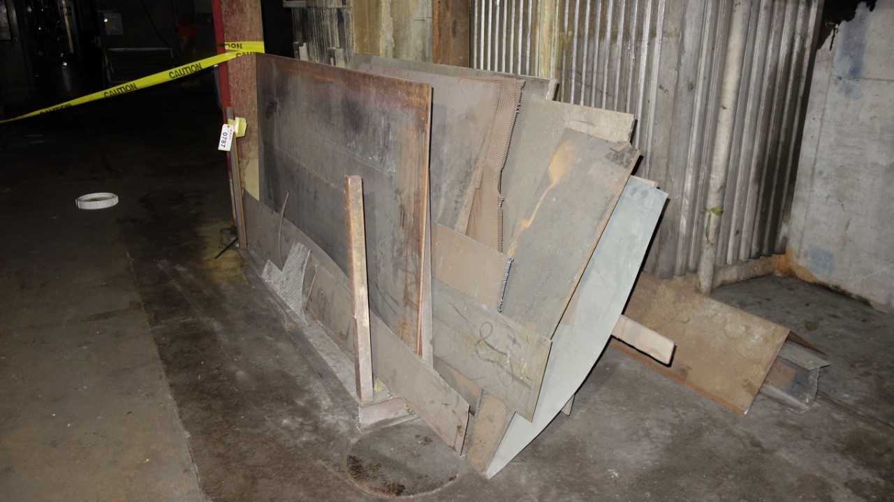 METAL PLATE STOCK WITH UPRIGHT RACKING - MISCELLANEOUS