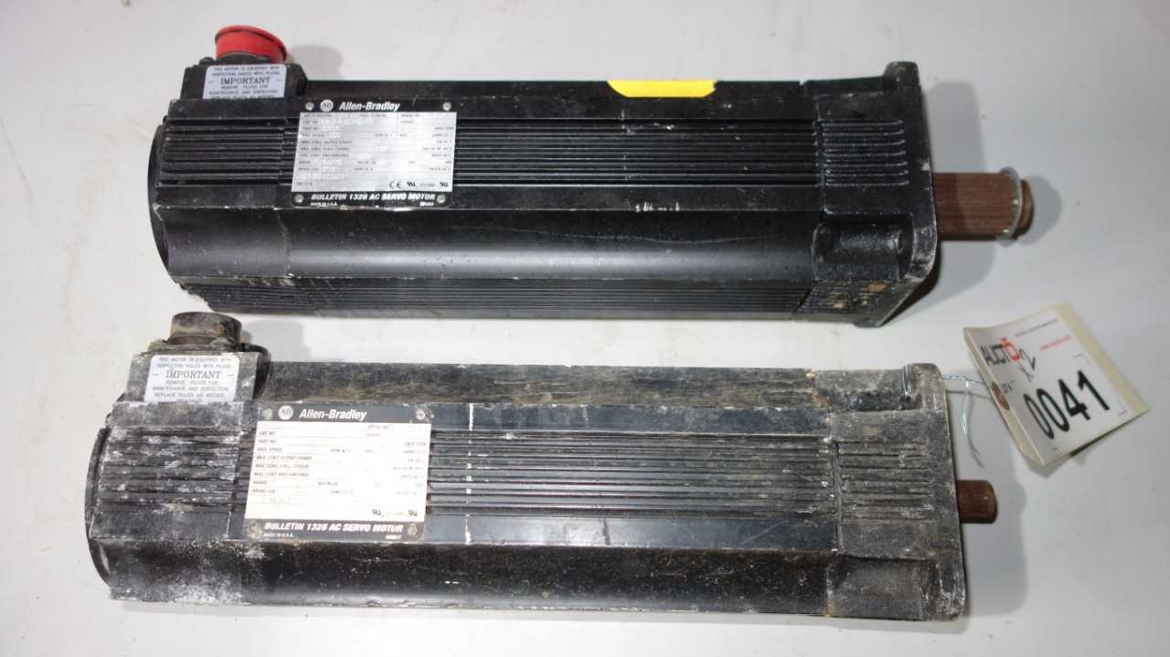 LOT OF 2 ALLEN BRADLEY 1326AB 1.5KW SERVO MOTORS - SERVO