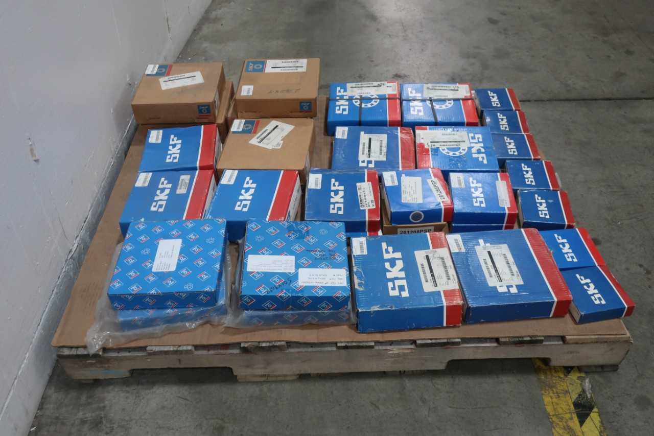 PALLET OF ASSORTED SKF ROLLER BEARINGS - BEARINGS