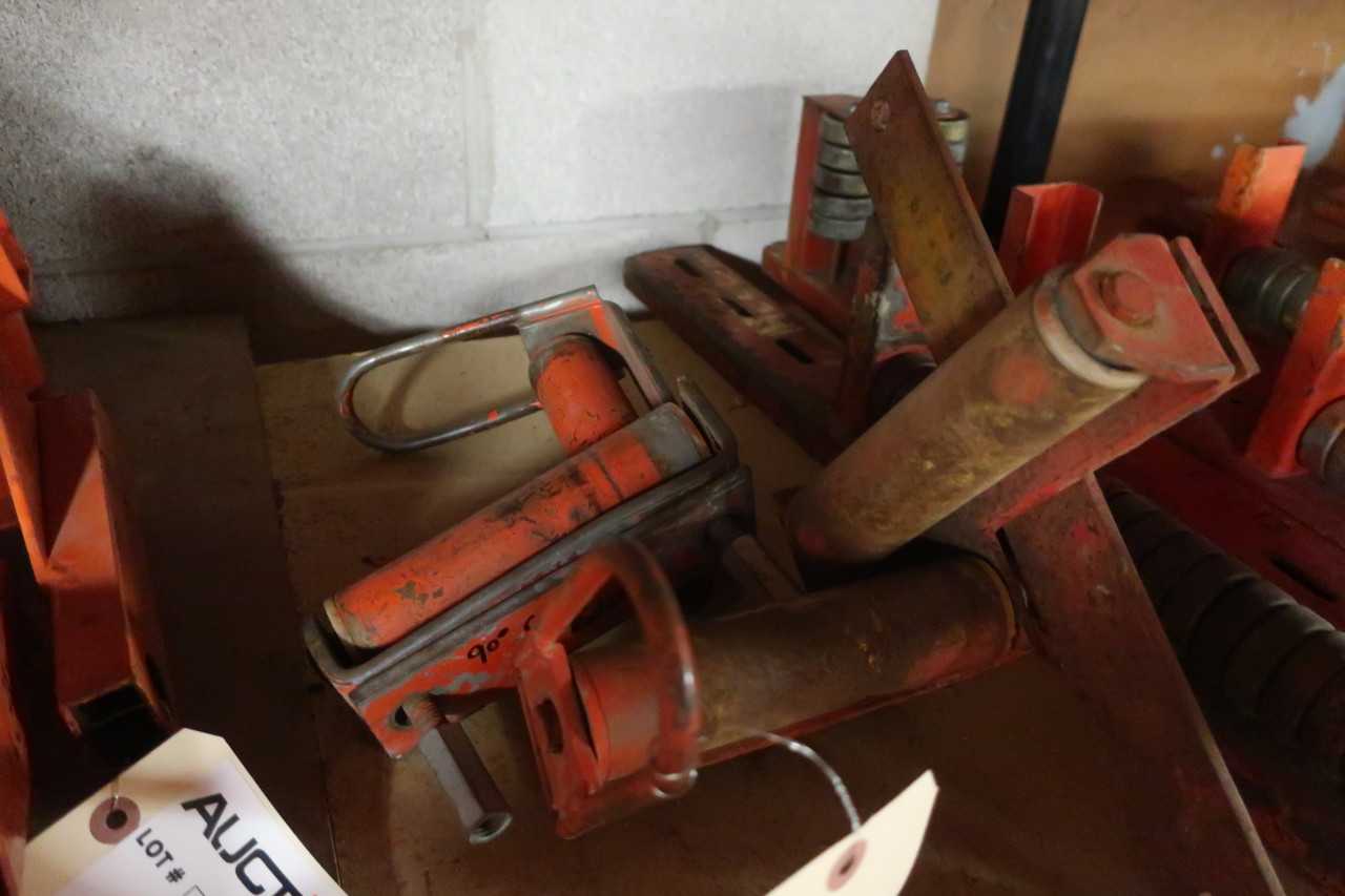 LOT OF 2 90 DEGREE TRAY ROLLER - TRAILER MOUNTED EQUIPMENT