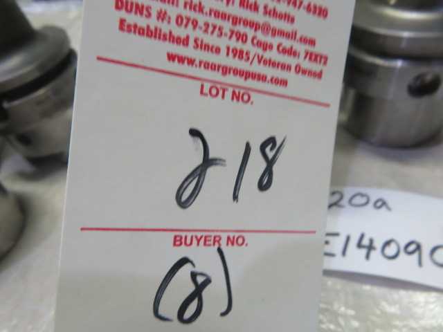 8	Erickson	HSK63 AHPVTTHT 14090M Shrinkfit holder LOT - MISCELLANEOUS