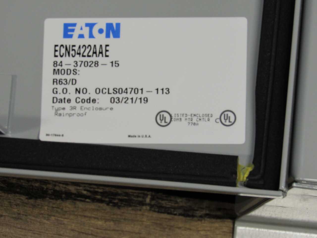 Eaton ECN Enclosure - ELECTRICAL COMPONENTS