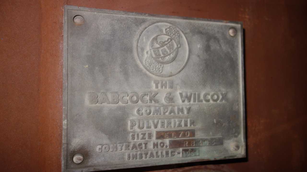 BABCOCK & WILCOX EL70 PULVERIZER - PROCESS EQUIPMENT