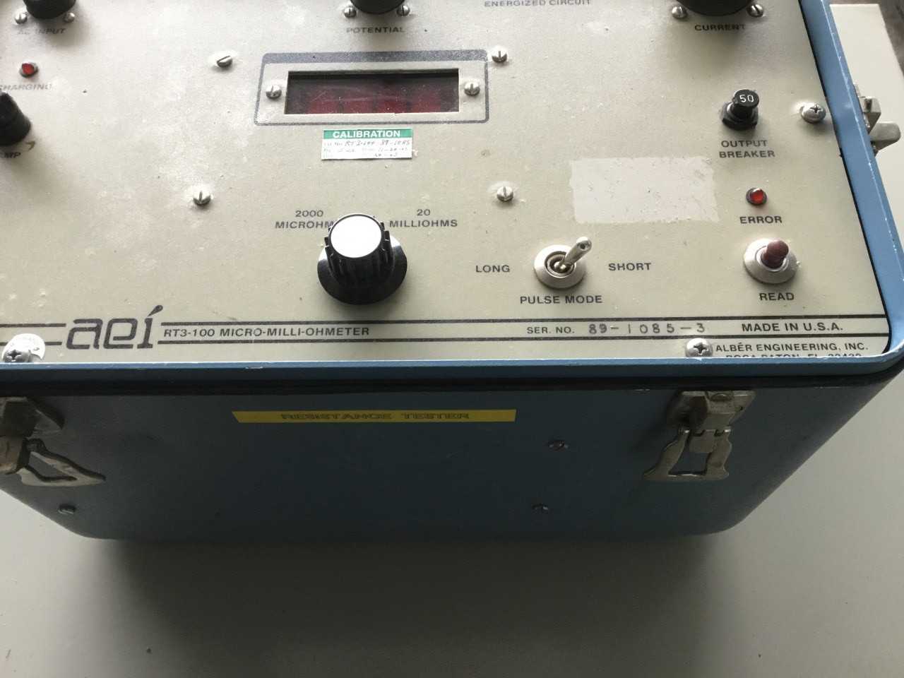 AEI RT3-100 Micro-Mill-OhMeter - ELECTRICAL TESTING EQUIPMENT