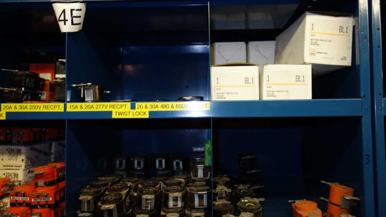 CONTENTS OF 4X STACKED PIGEON HOLE CABINETS, ASSORTED ELECTRICAL MRO - ELECTRICAL COMPONENTS