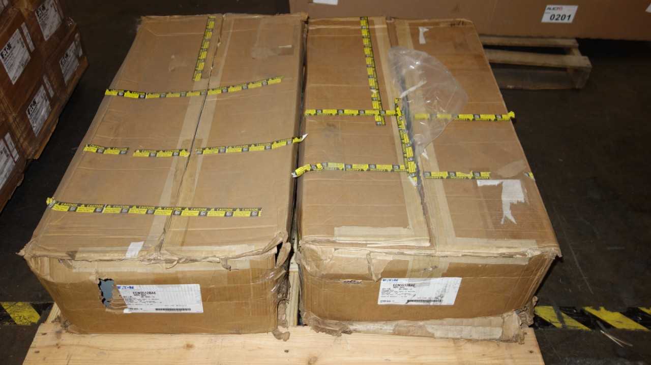 LOT OF 2 EATON CUTLER HAMMER ECN5512BAE SIZE 1 STARTER PANELS - MOTOR STARTERS