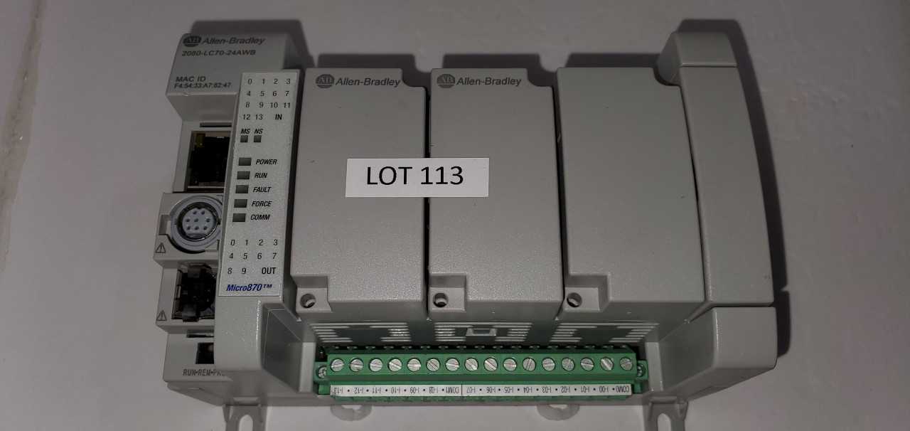 Allen Bradley Micro 870 2080-LC70-24AWB PLC - AUTOMATION & CONTROLS