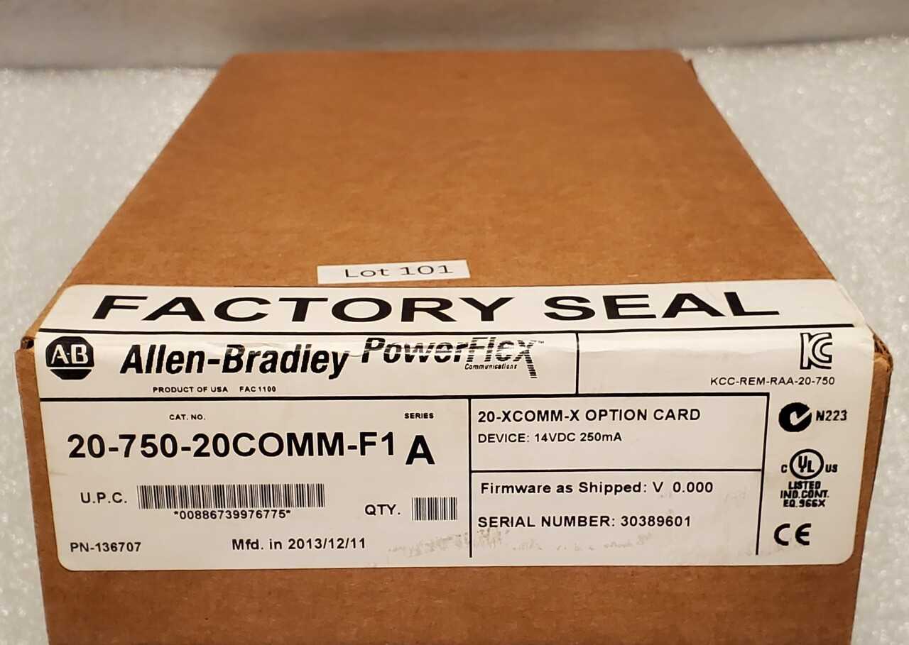 Allen Bradley Communication Carrier Card 20-750-20COMM-F1 - AUTOMATION & CONTROLS