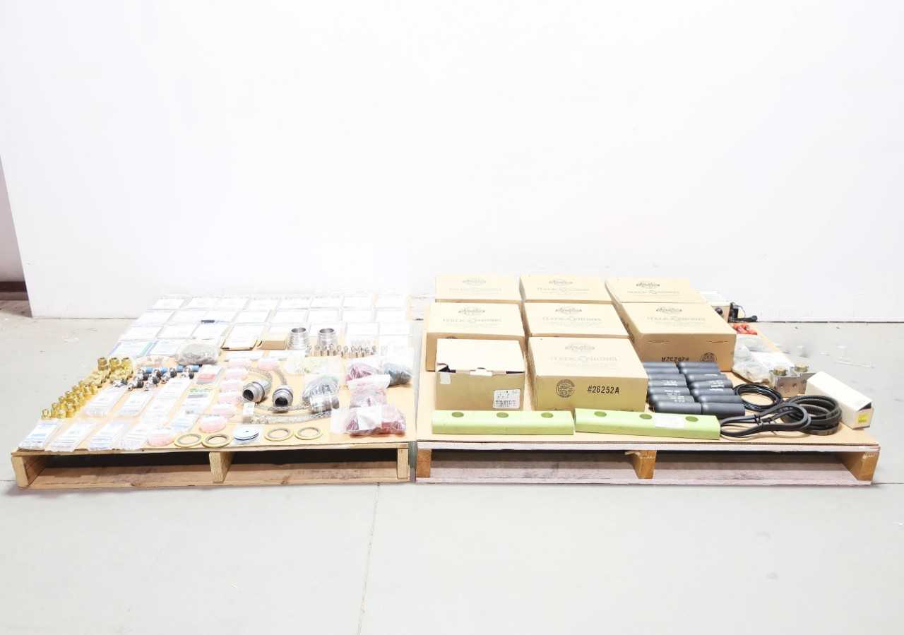 2 PALLETS OF ASSORTED ELECTRICAL PARTS - ELECTRICAL COMPONENTS