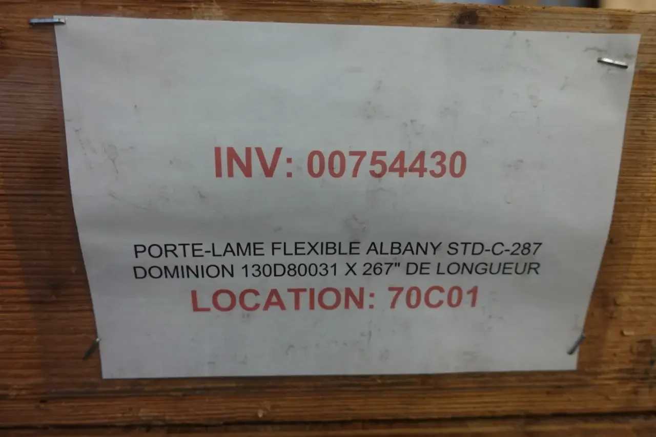 LOT OF 3 ALBANY STD-C-287 DOMINION 130D80031 X 267" FLEXIBLE BLADE HOLDERS - ELECTRIC POWER TOOLS