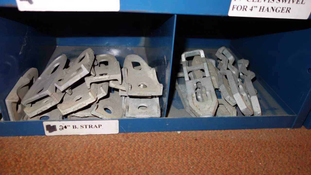 CONTENTS OF 4X STACKED PIGEON HOLE CABINET, ASSORTED ELECTRICAL CONDUIT - ELECTRICAL COMPONENTS