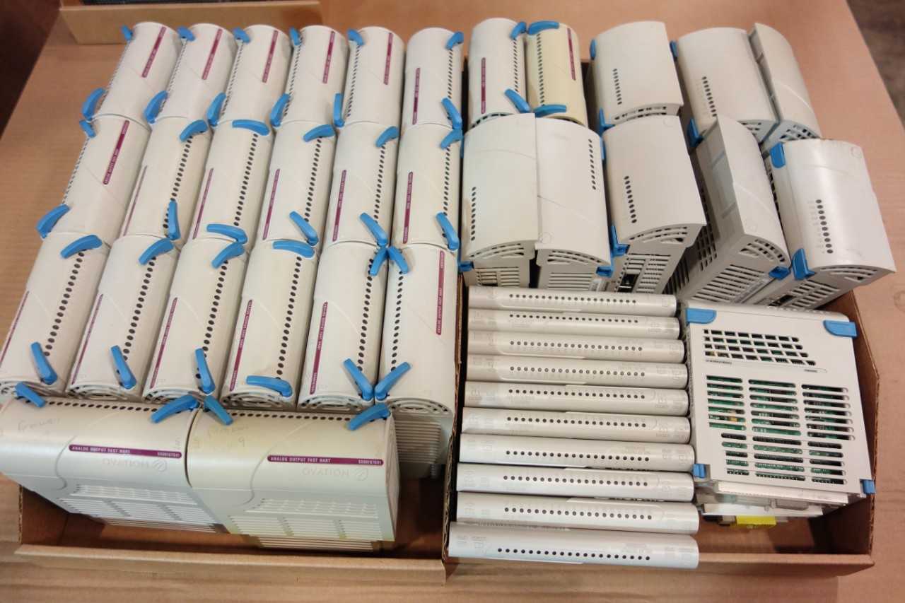 1 LOT OF ASSORTED OVATION, ANALOG OUTPUT MODULE, RELAY OUTPUT, INTERFACE MODULE - AUTOMATION & CONTROLS