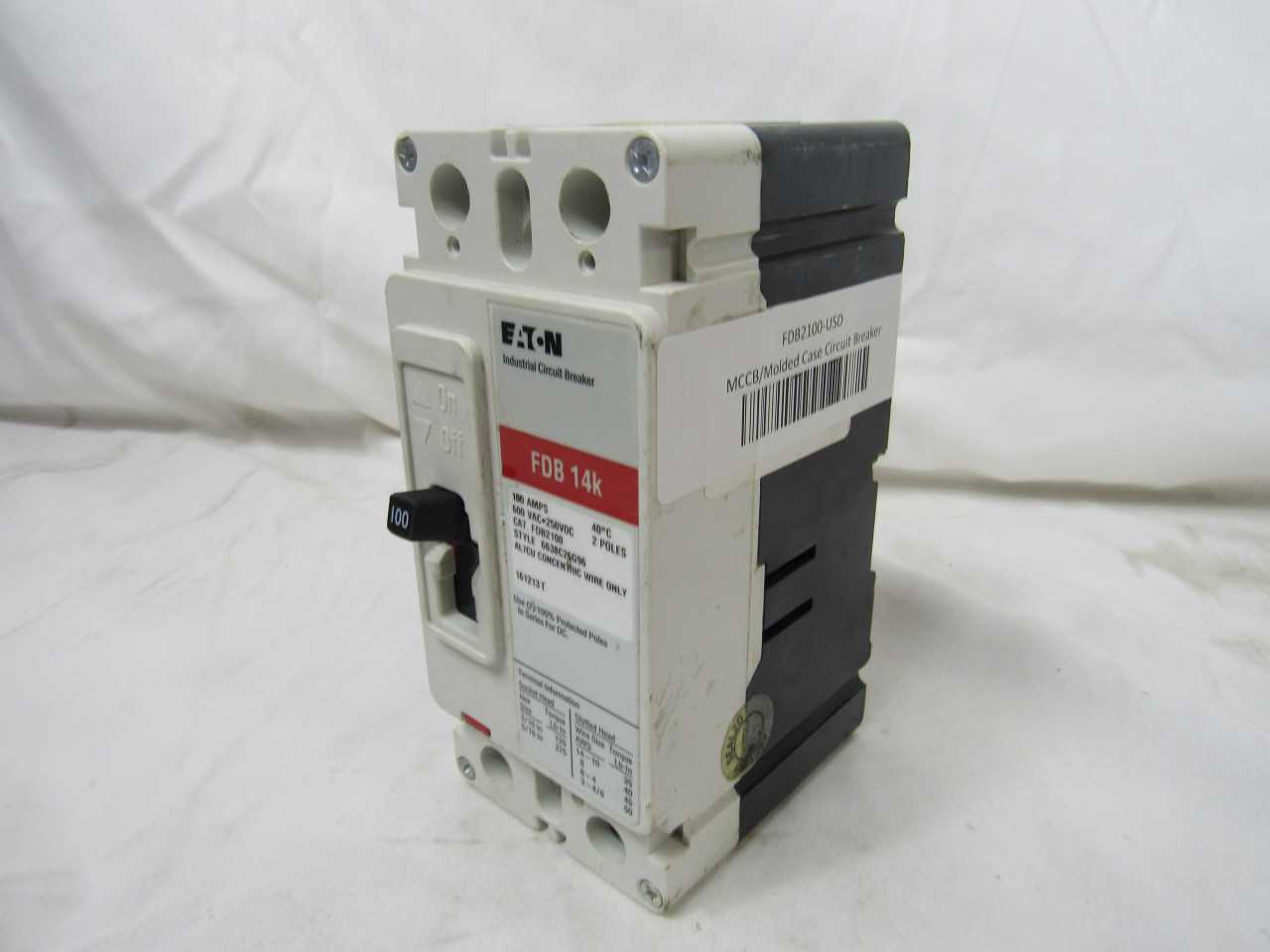 Lot of Quantity 2x FDB2100 MCCB/Molded Case Circuit Breakers - CIRCUIT BREAKERS