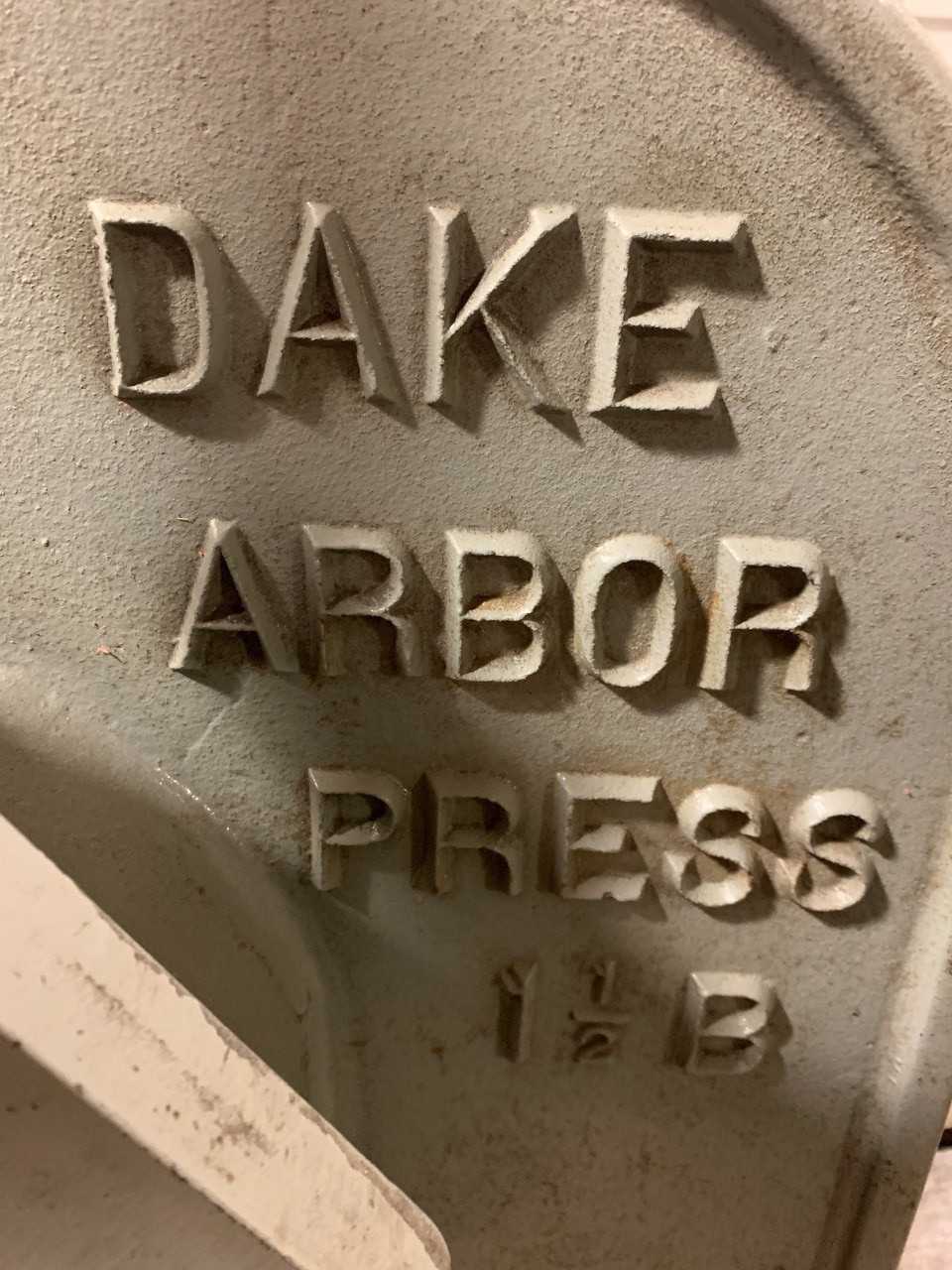 Dake Model 1 1/2B Arbor Press - MECHANICAL STAMPING PRESSES