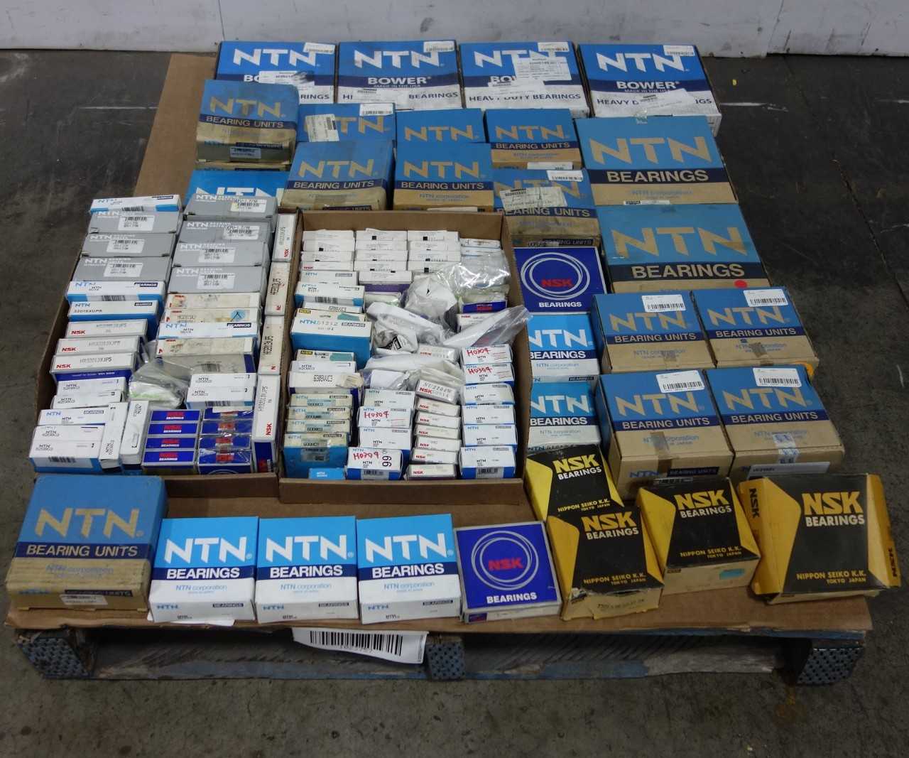 LOT OF ASSORTED NTN AND NSK BEARINGS - BEARINGS