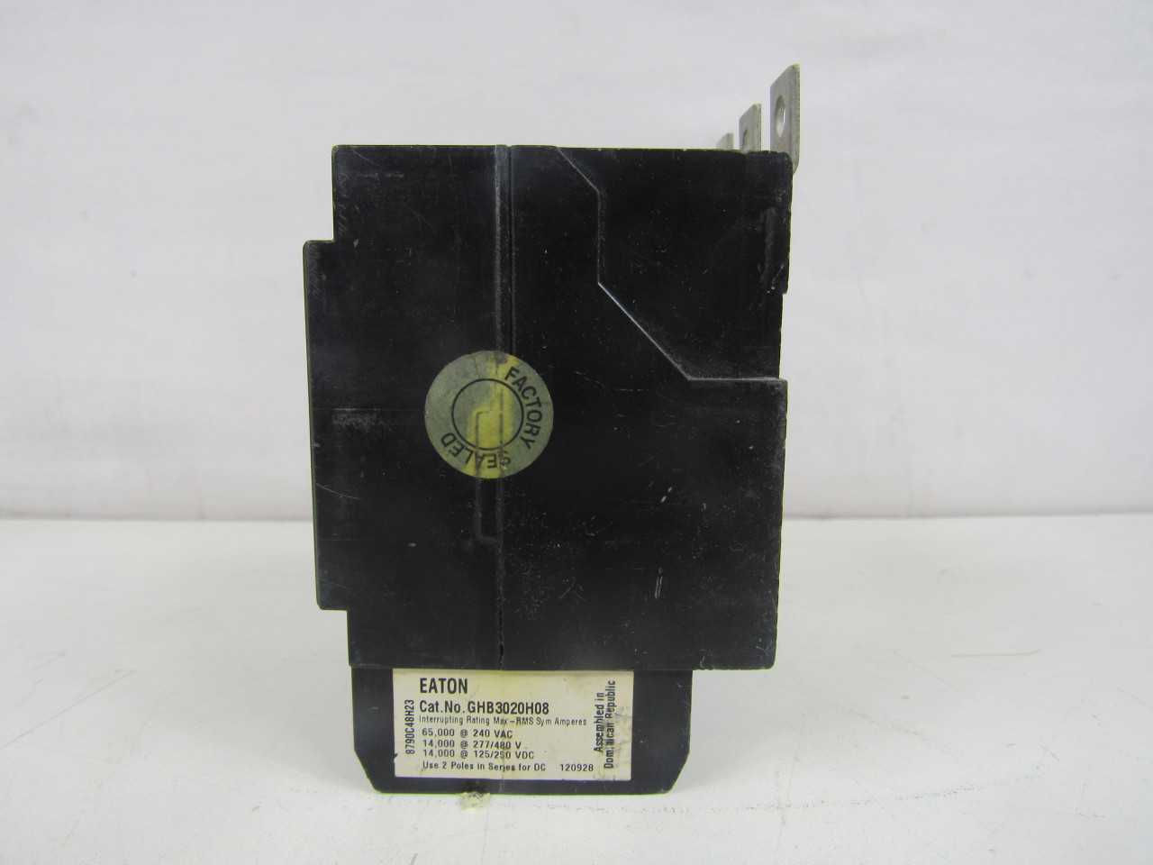 Lot of Quantity 4x GHB3020H08 MCCB/Molded Case Circuit Breakers - CIRCUIT BREAKERS