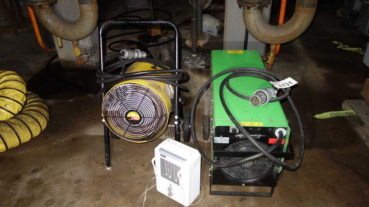 LOT OF 3 PORTABLE ELECTRIC HEATERS - PATRON 40E, TPI - HVAC EQUIPMENT