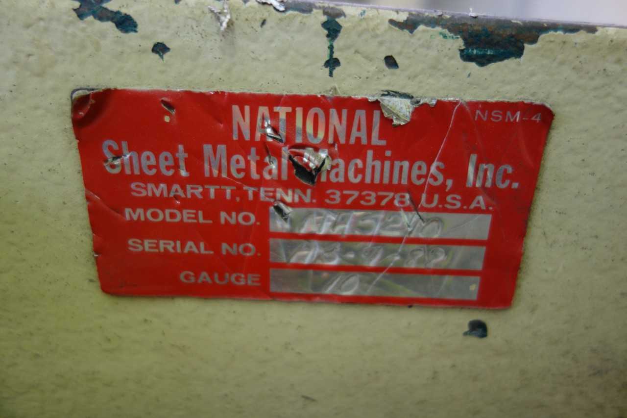 National NH5210 Hydraulic Sheer - PRESSES
