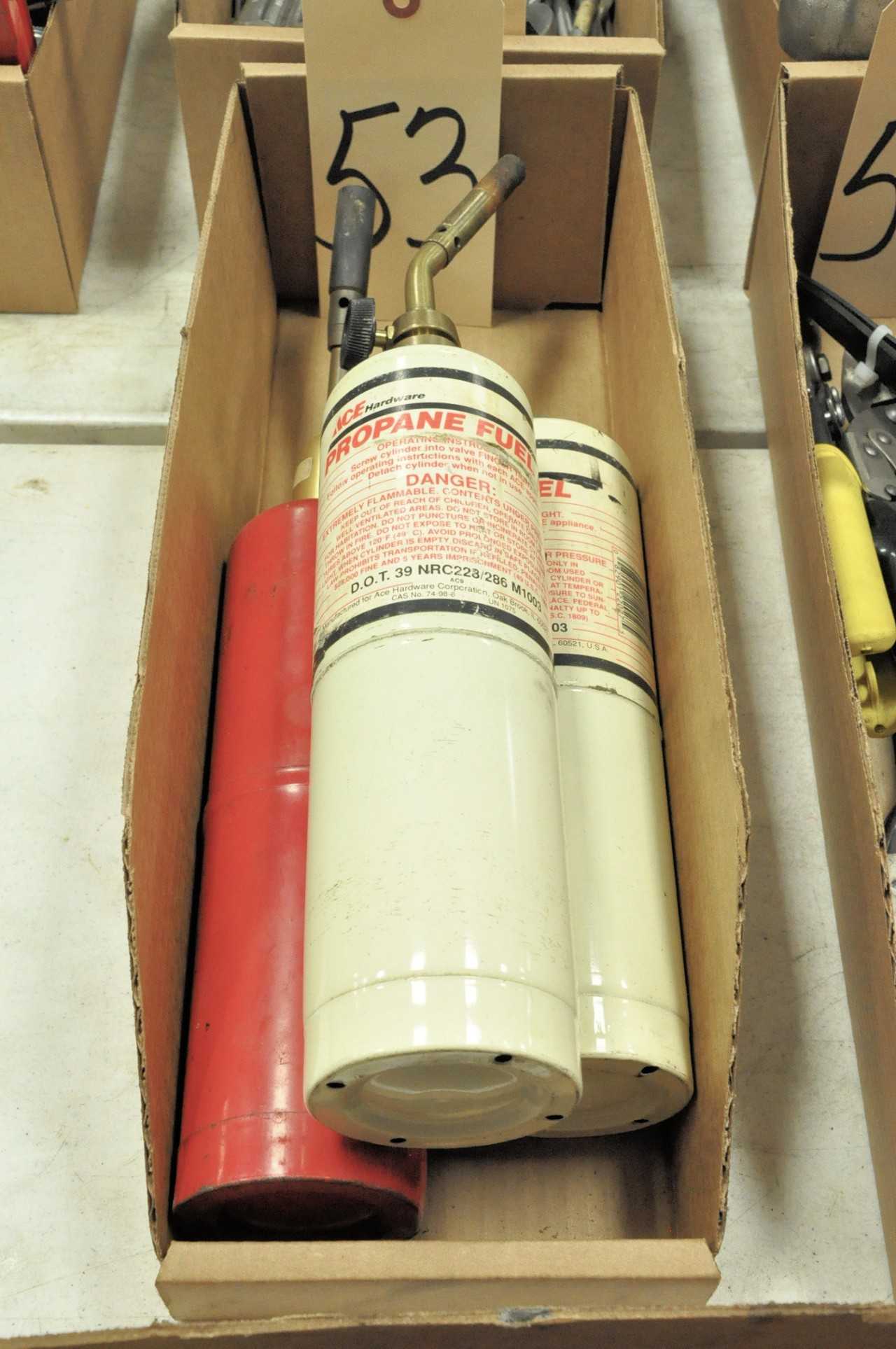 Lot 2 Propane Torches with 3 Cylinders in 1 Box - ELECTRIC POWER TOOLS