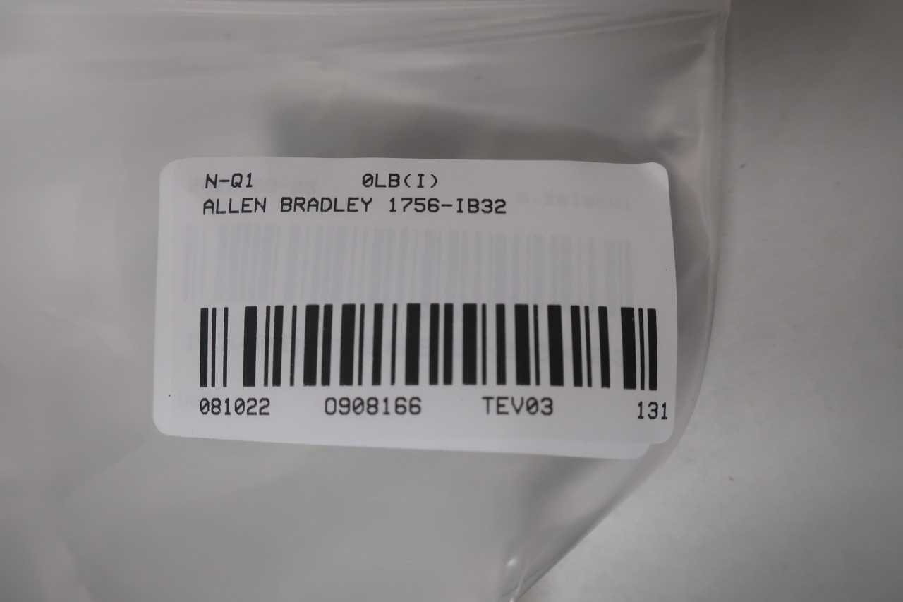 ALLEN BRADLEY 1756-IB32 INPUT MODULE - AUTOMATION & CONTROLS