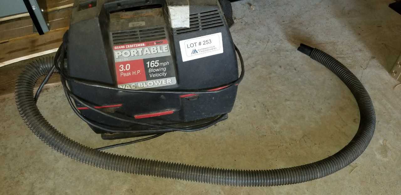 Craftsman Portable Vacuum/Blower - VACUUM PUMP Craftsman Portable Vacuum/Blower - VACUUM PUMP