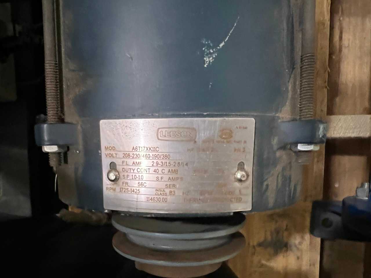 LEESON A6T17XK11C AC MOTOR 3/4HP - ELECTRIC MOTORS