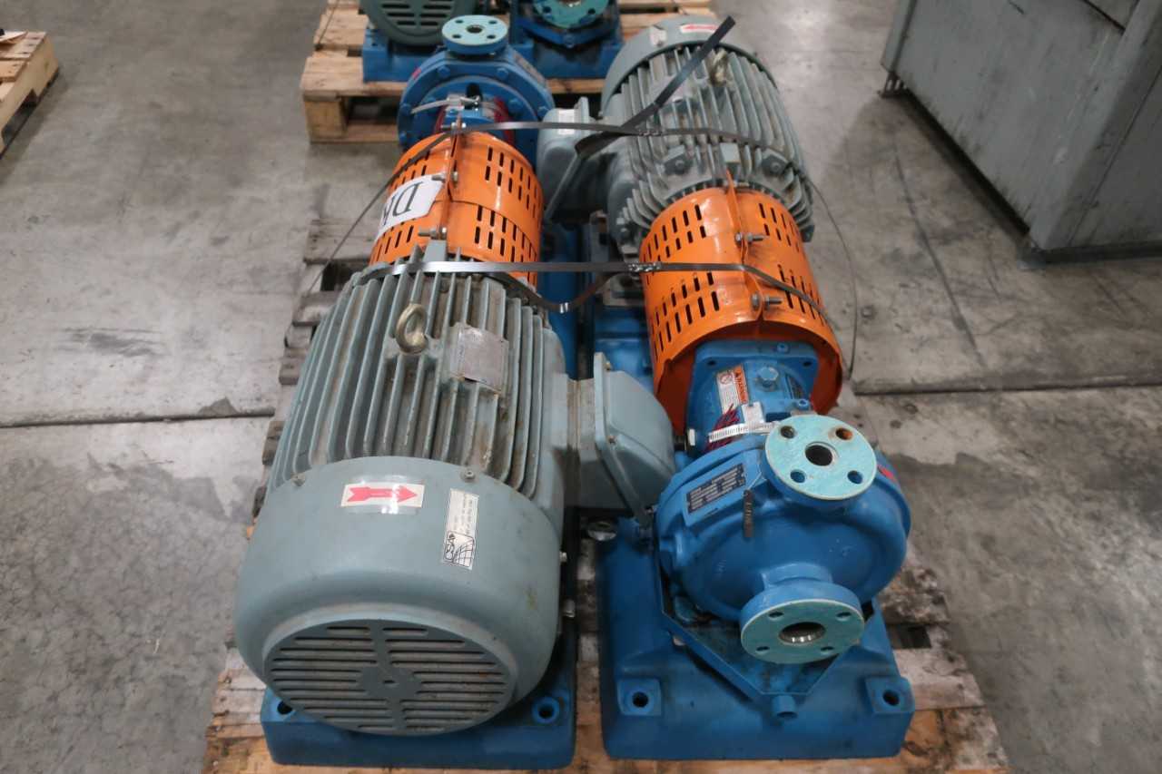 LOT OF 2 GOULD 3196 1X1.50-8 PUMP ASSEMBLIES - PUMPS