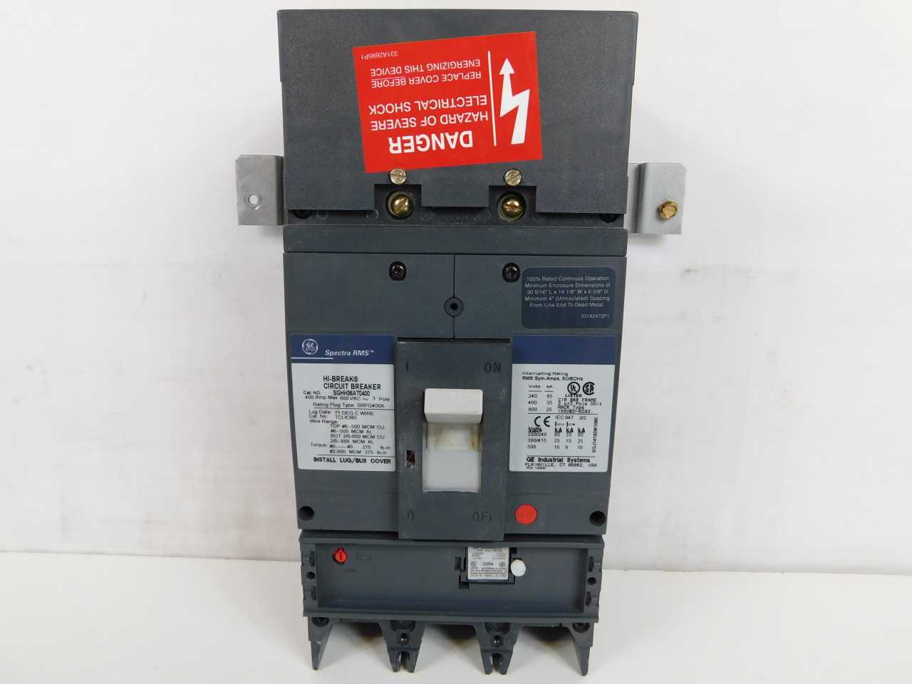 Quantity of 2x SGHH36AT0400 MCCB/Molded Case Circuit Breaker - CIRCUIT BREAKERS