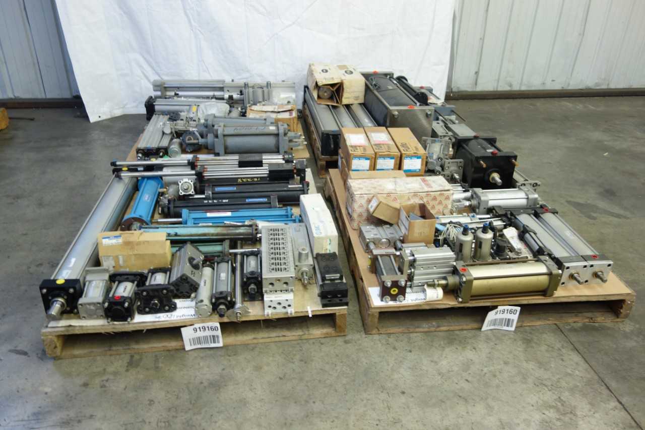 4 PALLETS OF ASSORTED PNEUMATIC REPLACEMENT PARTS - PNEUMATIC POWER TOOL