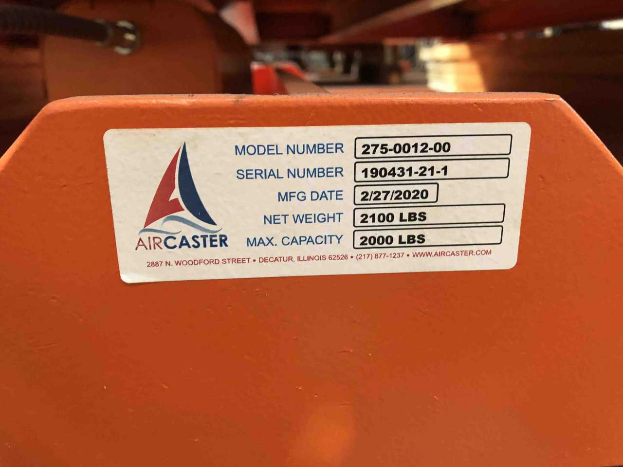 Unused 2020 Air Caster 275-0012-00 Manual Turntable - MATERIAL HANDLING