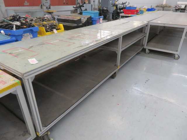 Aluminum Table on wheels, Long - MISCELLANEOUS