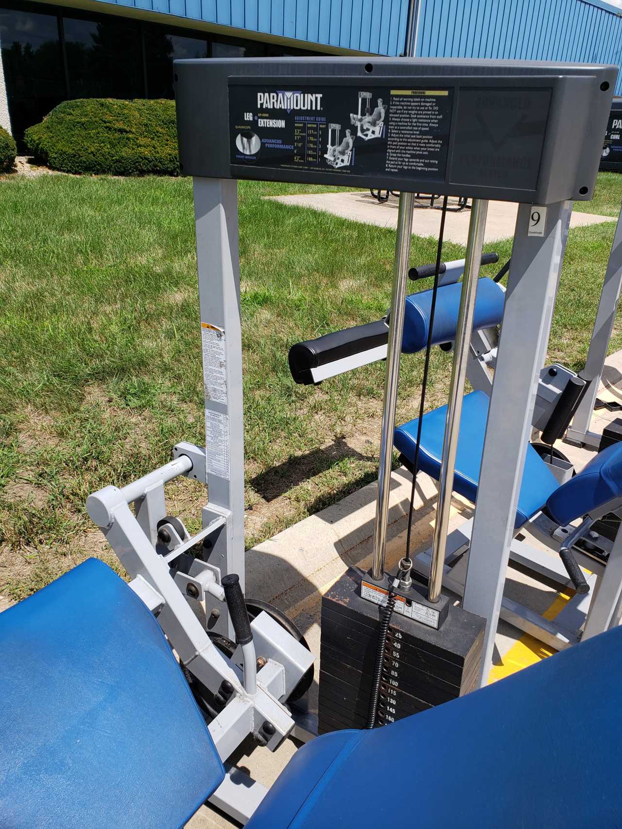 Fitness Equipment - Leg Extension - MACHINING ACCESSORIES & TOOLING