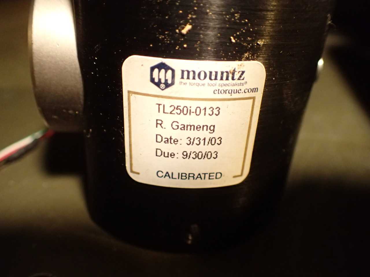 Mountz Torque Lab TL-250i 25-250 lbf.in Digital Analyzer Meter with TL250i-0133 - INSTRUMENTATION