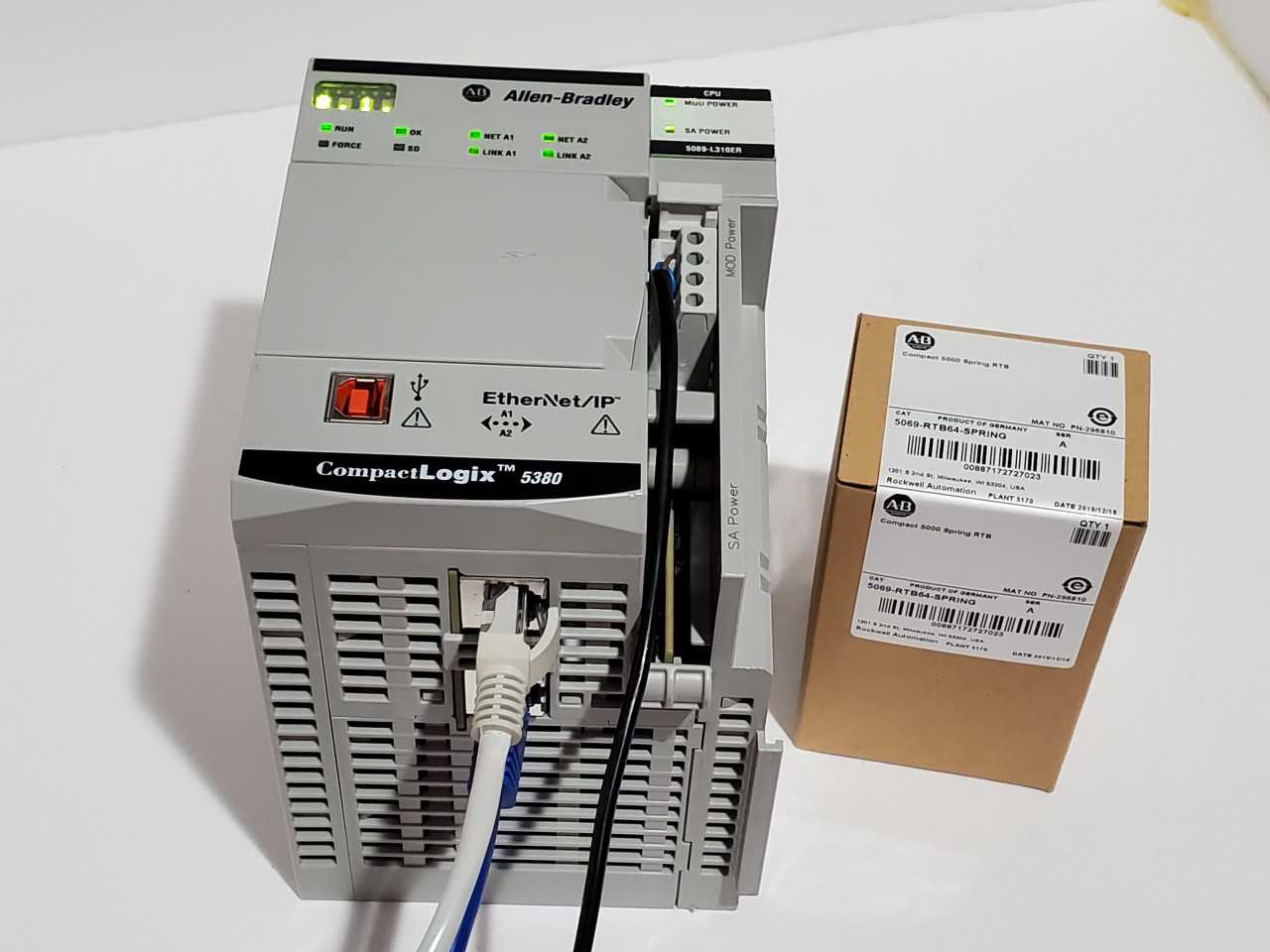 Allen Bradley CompactLogix 5069-L310ER Plus Brand new 5069-RTB64 Spring - AUTOMATION & CONTROLS