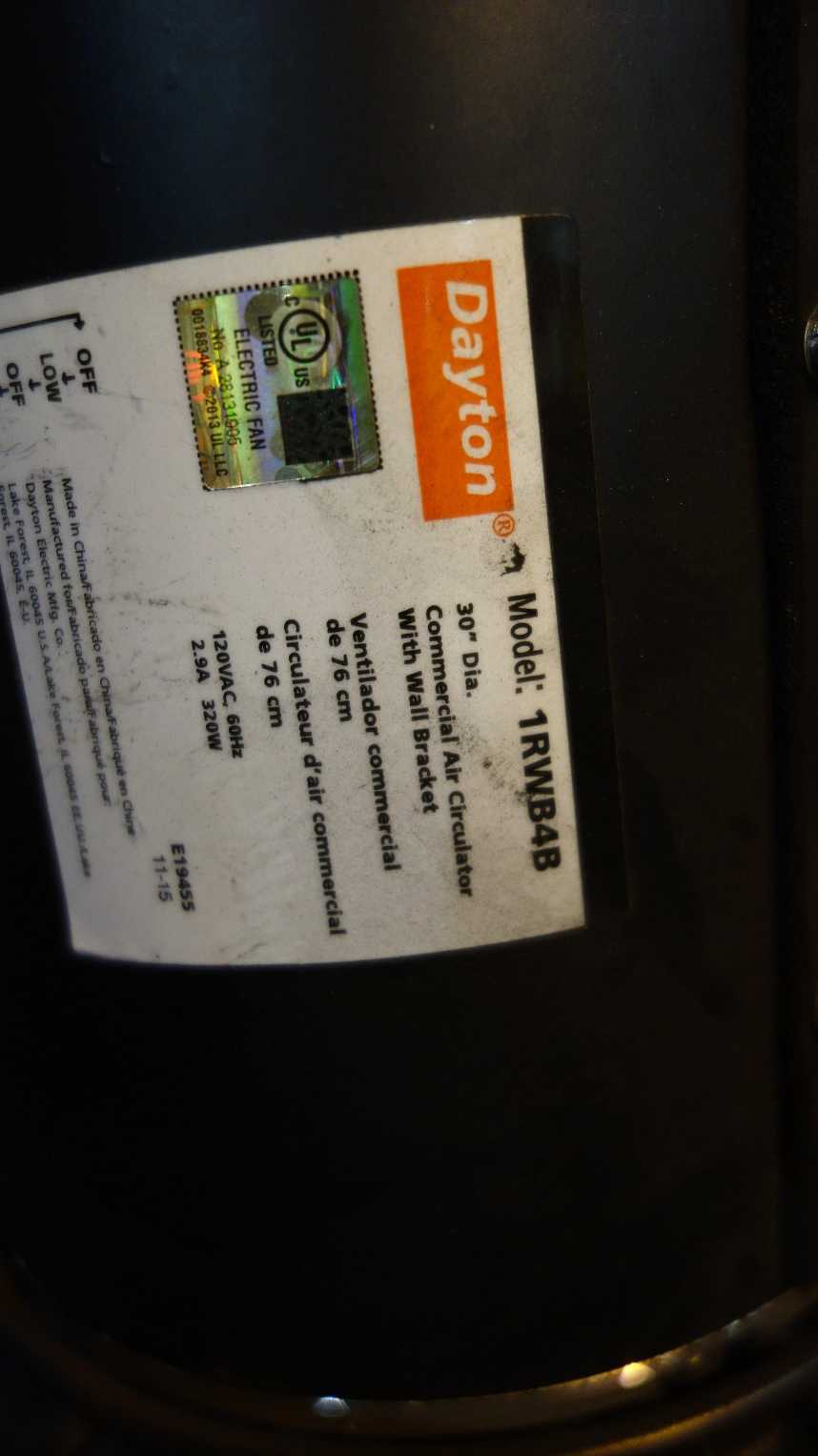 7 PALLETS OF ASSORTED INDUSTRIAL FANS, DAYTON 1RWB4B, JAN-FAN JF-110V-HEM - HVAC EQUIPMENT