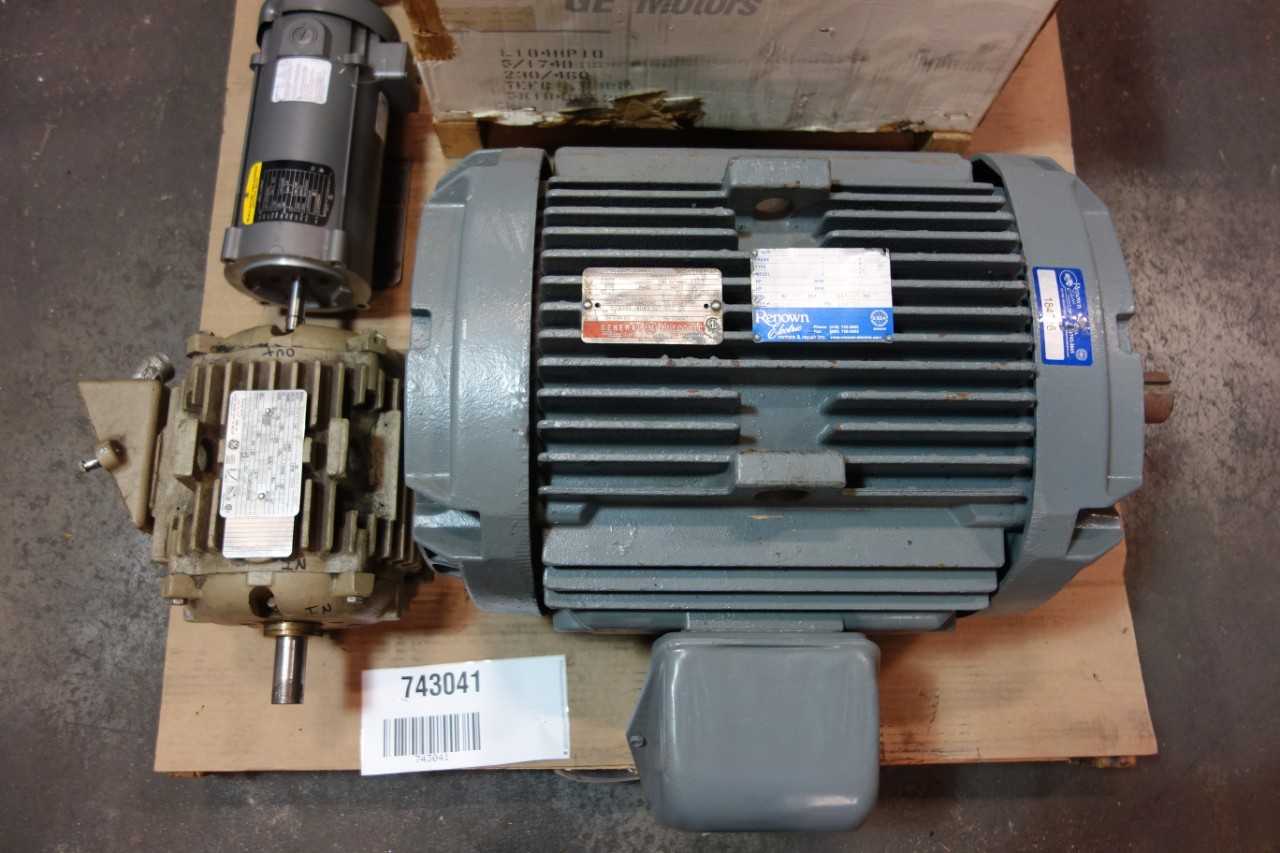 1 PALLET OF ASSORTED AC MOTORS- GENERAL ELECTRIC, BALDOR - ELECTRIC MOTORS
