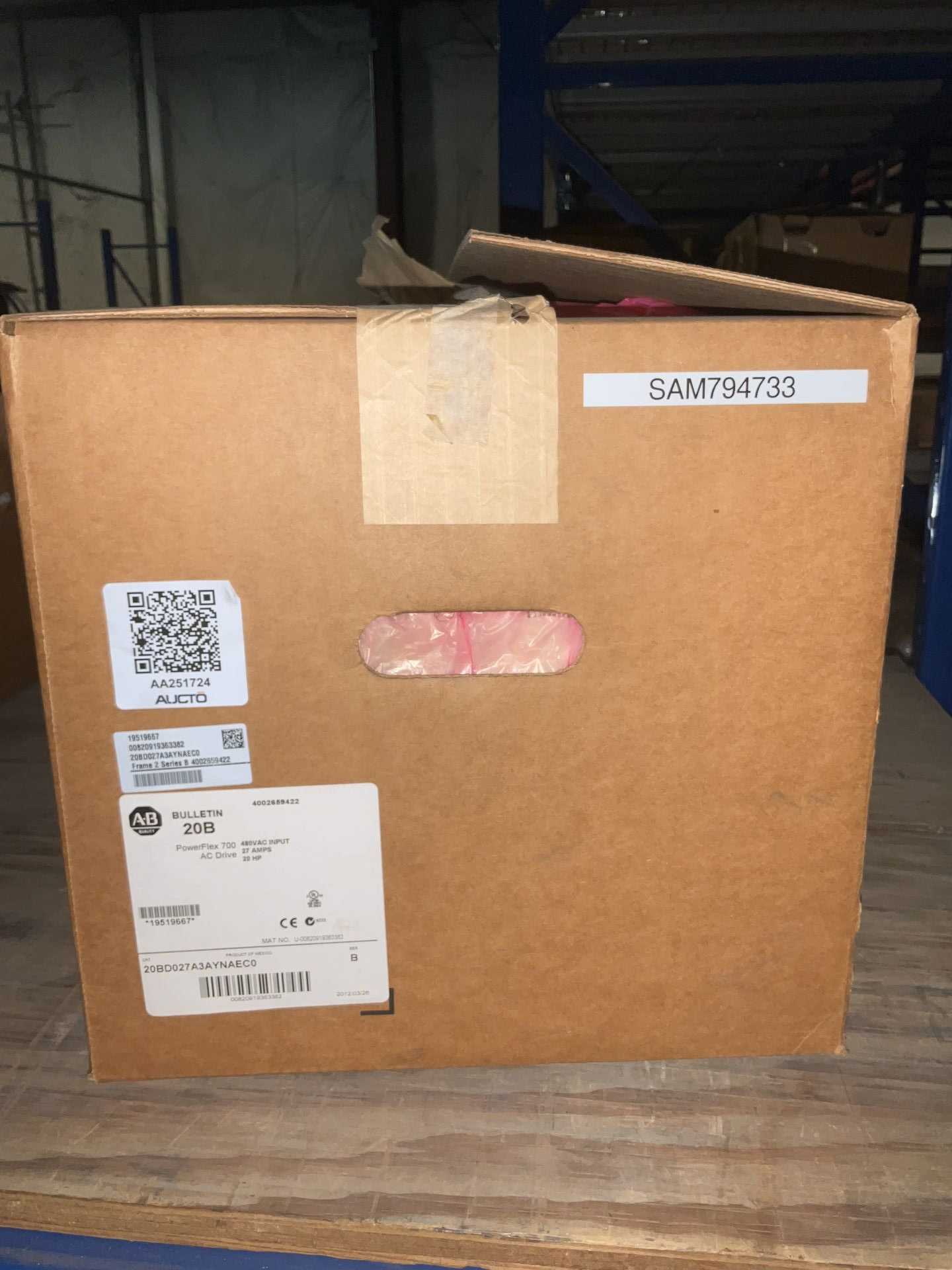 ALLEN BRADLEY CO 20BD027A3AYNAEC0 AC VFD DRIVE - AC VFD DRIVES