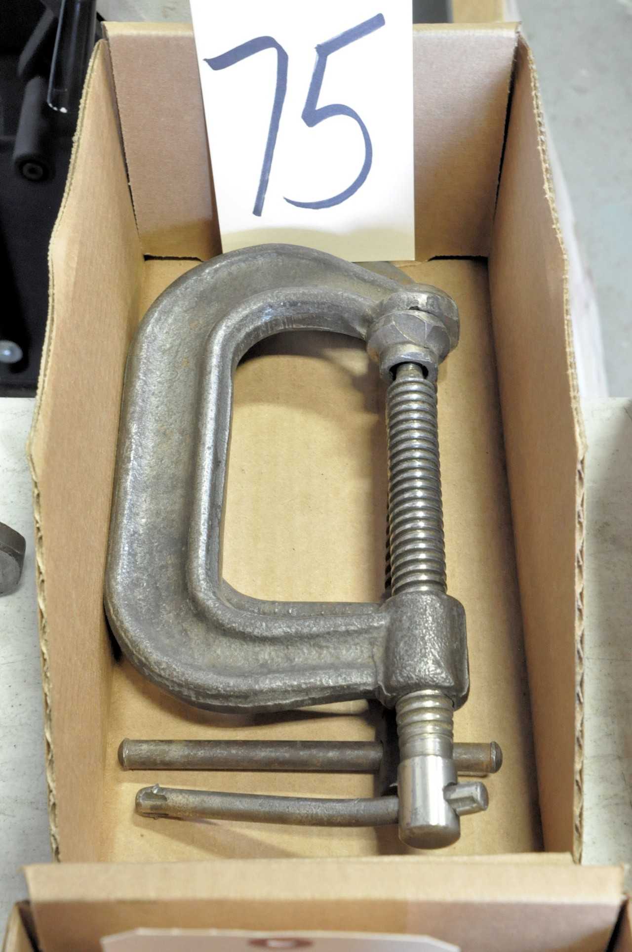 Lot-(2) 4" C-Clamps in (1) Box - HAND TOOLS