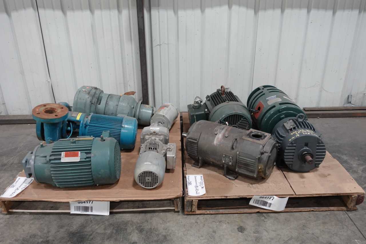 2 PALLETS OF ASSORTED MOTORS - ELECTRIC MOTORS