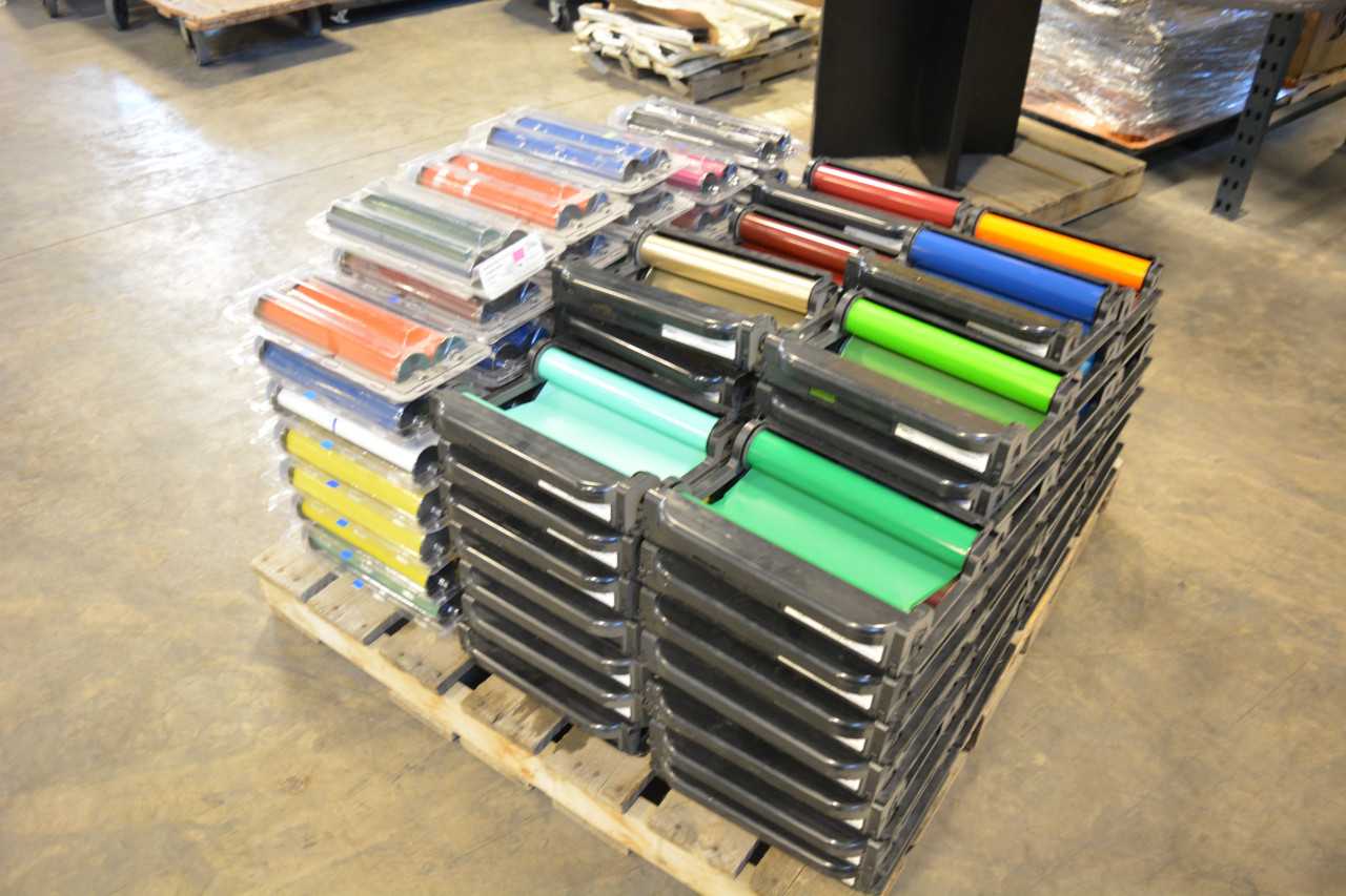 (1) Pallet of Gerber Color Thermal Transfer Foils and Foil Reusable Caddies - ELECTRIC POWER TOOLS
