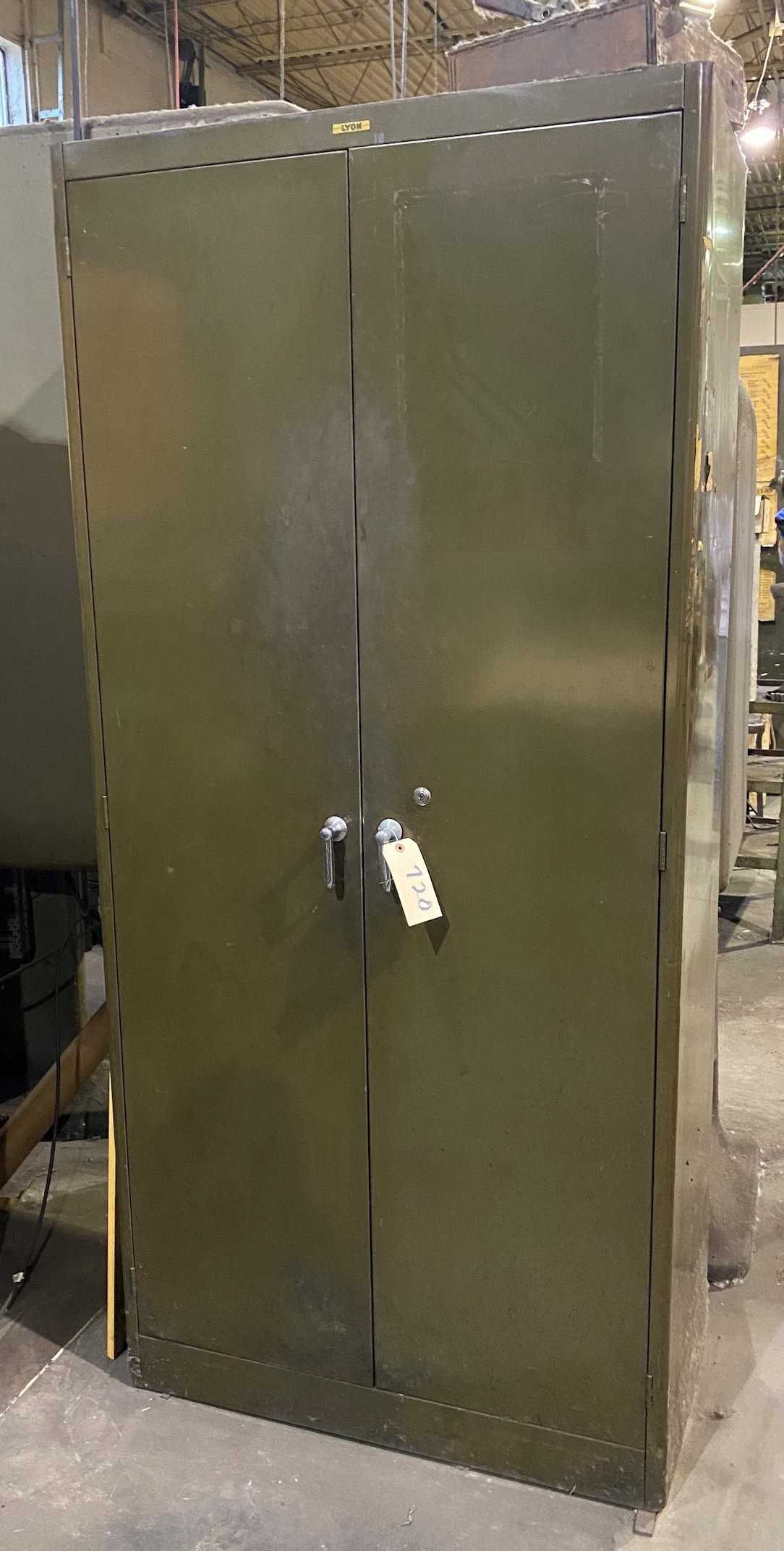 Lot) (3) 2-Door Cabinets - TOOL STORAGE Lot) (3) 2-Door Cabinets - TOOL STORAGE