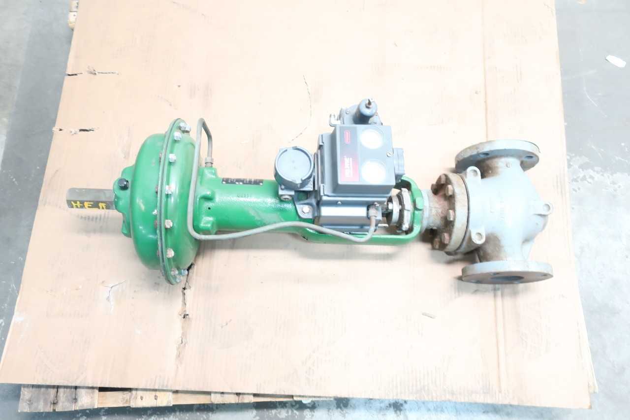 FISHER ED PNEUMATIC 667 125 IRON FLANGED DVC5010 2-1/2IN CONTROL VALVE - CONTROL VALVE