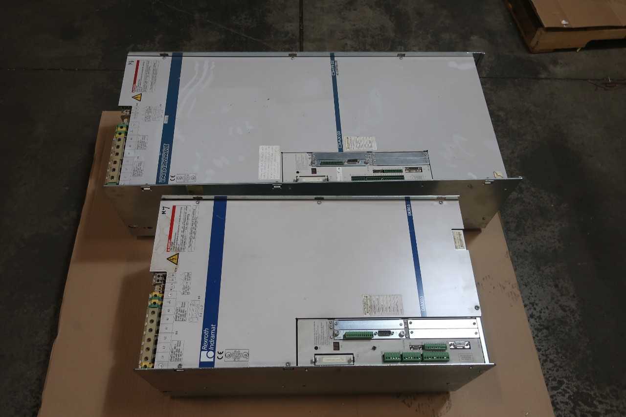 1 LOT OF SERVO CONTROLLERS-INDRAMAT DKR02.1-W200N-BA01-01-FW DIAX03 400-480V-AC 0-380V-AC 3PH SERVO DRIVES AND AMPLIFIER - SERVO