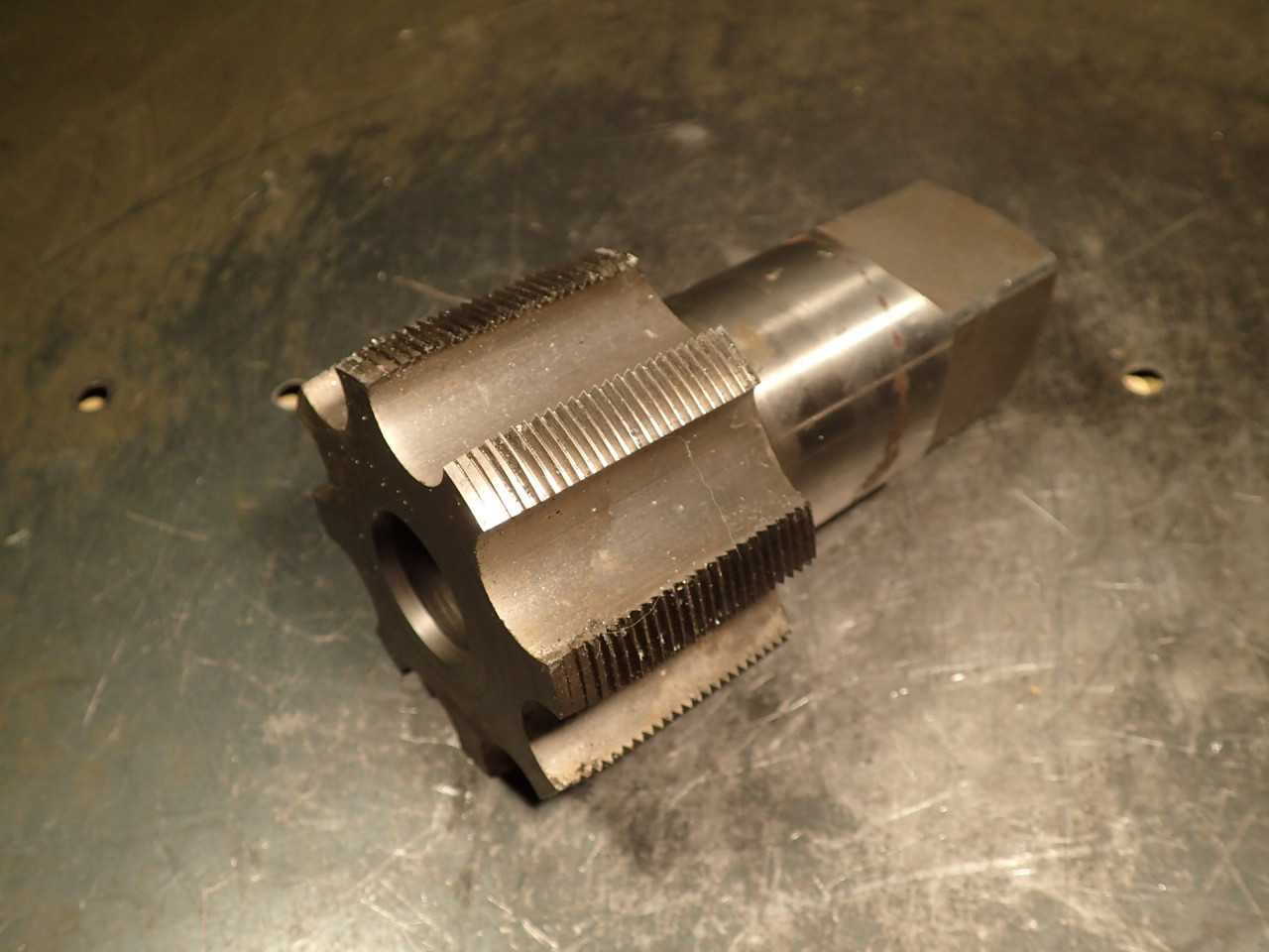 3-1/4" -12N 8-Flute Hand Thread Tap: 8-Flute, 2" Long Flutes, Yugoslavia Made - MACHINING ACCESSORIES & TOOLING