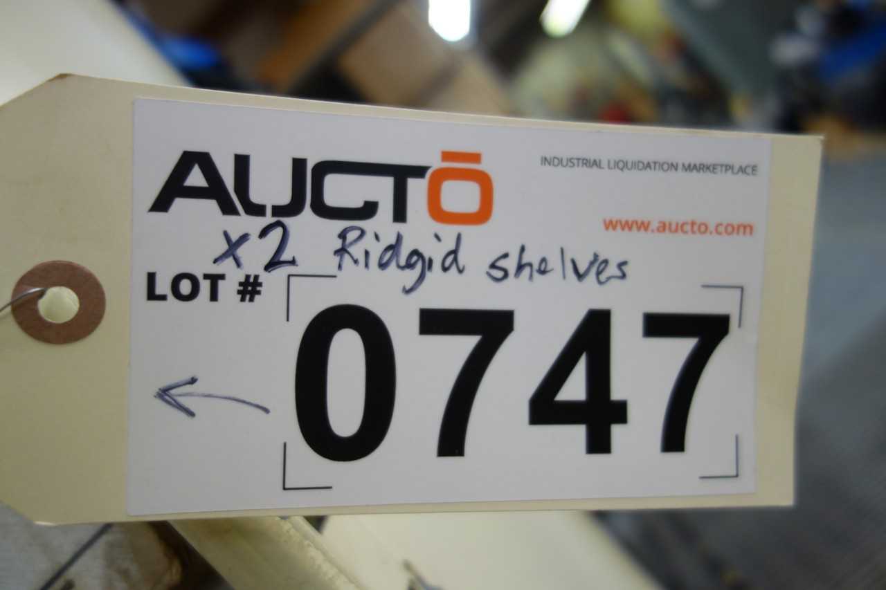 Contents of 2x shelving - Ridgid pipe threaders, pipe cutters, pipe die parts - HAND TOOLS